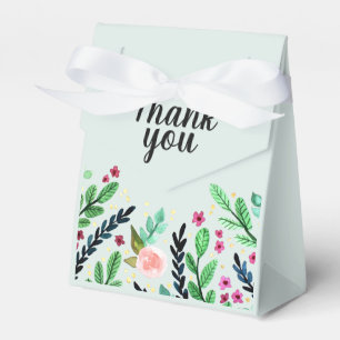 Caixinha De Lembrancinhas Chá de fraldas Floral das Girls Trendy Watercolor