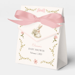 Caixinha De Lembrancinhas Chá de fraldas Floral Vintage Bunny