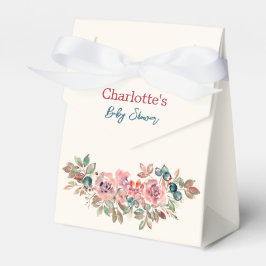 Caixinha De Lembrancinhas Chá de fraldas Moderno Rosa e Azul