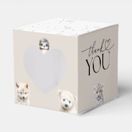 Caixinha De Lembrancinhas Chá de fraldas Neutro de Gênero dos Animais Invern