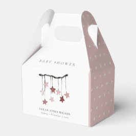 Caixinha De Lembrancinhas Chá de fraldas para portáteis branco, simples e co