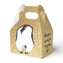 Chá de fraldas Pinguins Mãe e Bebê