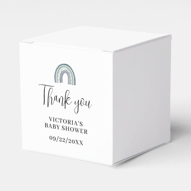 Caixinha De Lembrancinhas Chá de fraldas Rainbow Boy (Frente)