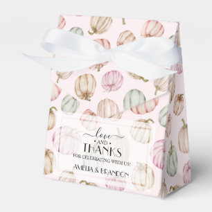 Caixinha De Lembrancinhas Chá de fraldas Rosa Pastel Pumpkins