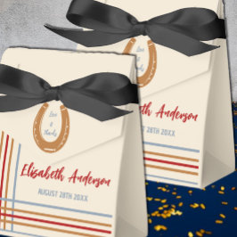 Caixinha De Lembrancinhas Chá de fraldas russo de ferradura ocidental