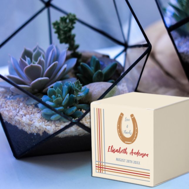 Caixinha De Lembrancinhas Chá de fraldas russo de ferradura ocidental (Criador carregado)