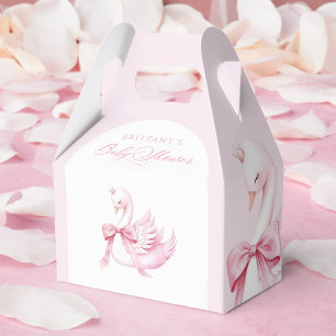 Caixinha De Lembrancinhas Chá de fraldas Swan Coquette Pink