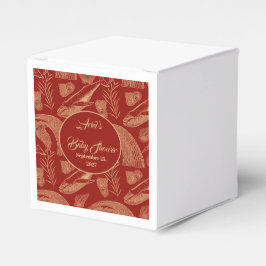 Caixinha De Lembrancinhas Chá de fraldas Vermelho de Baleia Náutica Vintage