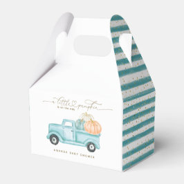 Caixinha De Lembrancinhas Chá de Menino de Queda Moderna Minimalista da Abób