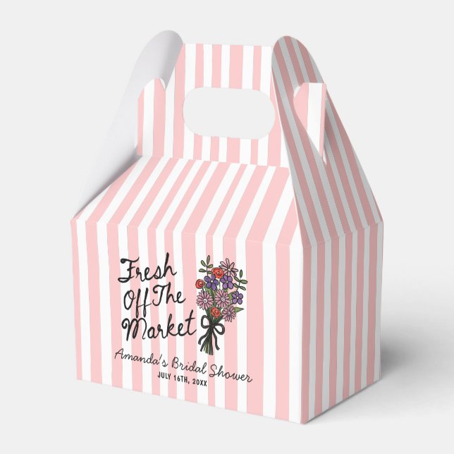 Caixinha De Lembrancinhas Chá de Noiva Floral (Frente)