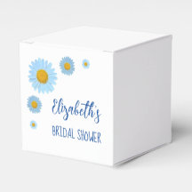 Chá de Noiva Floral Blue Daisies