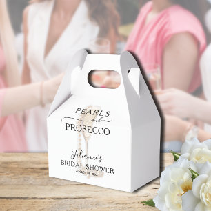 Caixinha De Lembrancinhas Chá de Noiva Pérolas & Prosecco