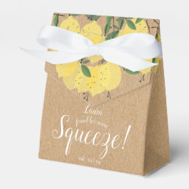 Caixinha De Lembrancinhas Chá de Noiva Rustic Main Squeeze Lemons