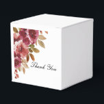 CAIXINHA DE LEMBRANCINHAS CHÁ DE PANELA<br><div class="desc">CAIXA DE FAVOR DO chá de panela COM DESIGN FLORAL BONITO BURGUNDY.</div>