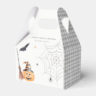 Caixinha De Lembrancinhas Chá de panela de Aranha Pumpkin do Halloween