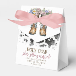 Caixinha De Lembrancinhas Chá de panela de Botas do Cowboy Floral Santa