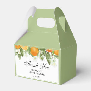 Caixinha De Lembrancinhas Chá de panela De Flores De Laranja De Aquarela Obr