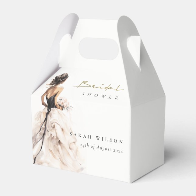 Caixinha De Lembrancinhas Chá de panela de Palhaço de Casamento Moderno em W (Frente)