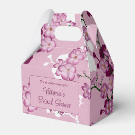 Caixinha De Lembrancinhas Chá de panela Elegante Pink Cherry Blossoms