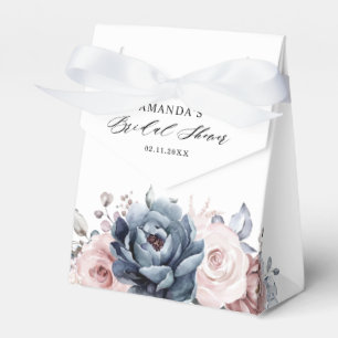 Caixinha De Lembrancinhas Chá de panela Floral de Rosa de da Mata Azul Dusty
