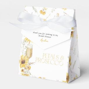 Caixinha De Lembrancinhas Chá de panela Petals & Prosecco Boho Obrigado