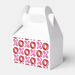 Caixinha De Lembrancinhas Chá de panela rosa vermelho-Dia de os namorados XO