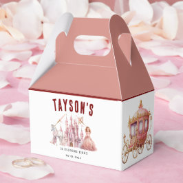 Caixinha De Lembrancinhas Chamando todas as princesas de Castelo Mágico 8º a