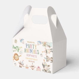 Caixinha De Lembrancinhas Chamando Todos Animais de Festa Safari Zoo Anivers