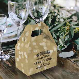 Caixinha De Lembrancinhas Champagne e kit de sobrevivência Wedding cinzento