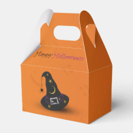 Caixinha De Lembrancinhas Chapéu de Bruxa de Halloween com Aranha