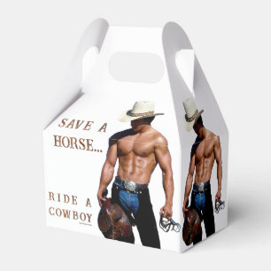 Caixinha De Lembrancinhas Chapéu de cowboy de palha save horse SlipperyJoe's