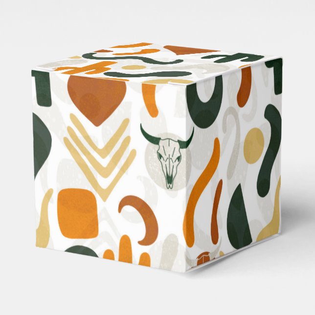 Caixinha De Lembrancinhas Chapéu de cowboy do cactus, ao estilo sudoeste (Frente)