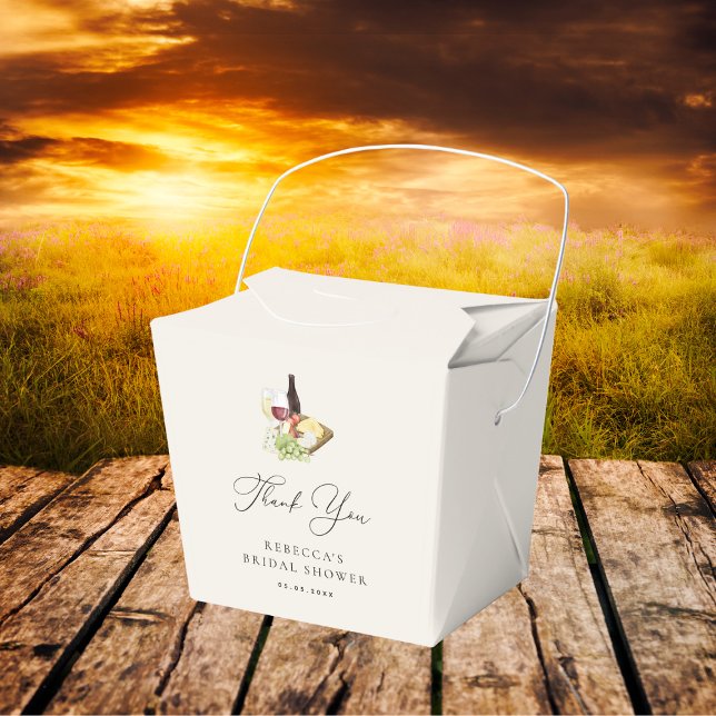 Caixinha De Lembrancinhas Charcuteria Obrigada Vinho e Queijo Chá de Noiva (Criador carregado)