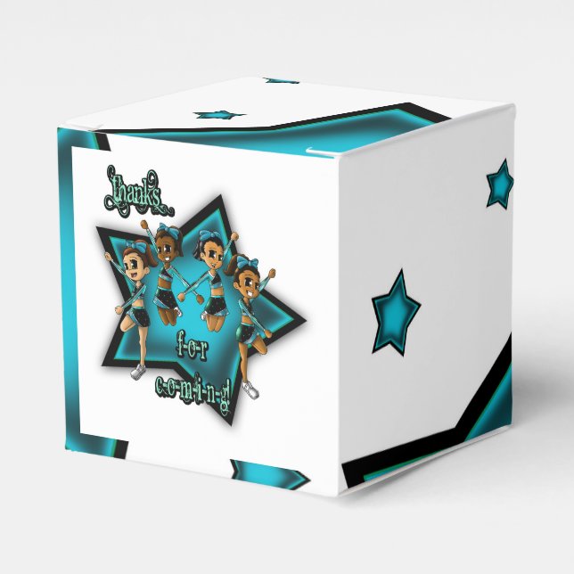 Caixinha De Lembrancinhas Cheerleaderes Aniversário (Frente)