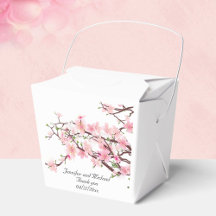 Cherry Blossoms Casamento Personalizar Obrigado