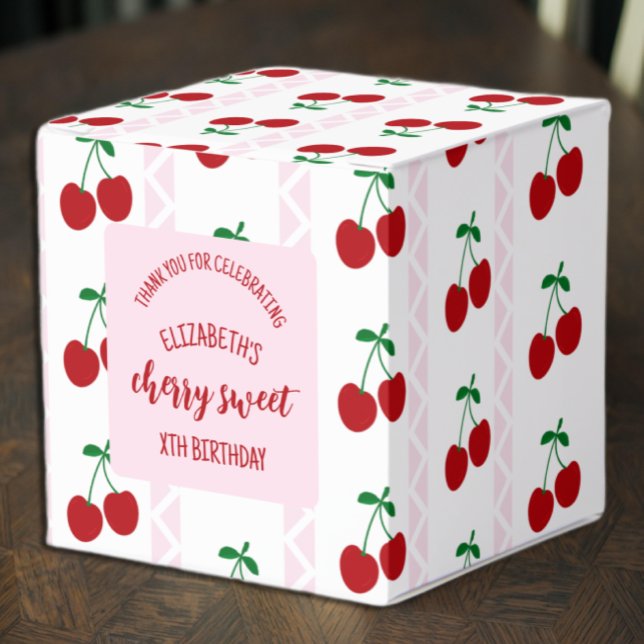 Caixinha De Lembrancinhas Cherry Sweet Birthday (Criador carregado)