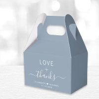 Chic Amor E Agradecimento Casamento Azul Poeirento