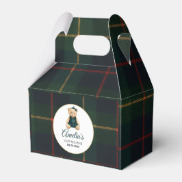 Caixinha De Lembrancinhas Chic Luxo Urso de Pelúcia Chá de Bebê