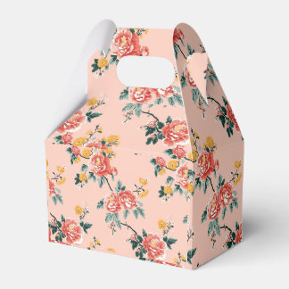 Caixinha De Lembrancinhas Chinoiserie cor-de-rosa pálido Floral