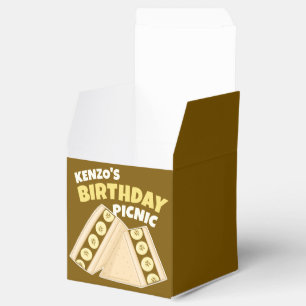 Caixinha De Lembrancinhas Chocolate Banana Sandwich Birthday Picnic Party