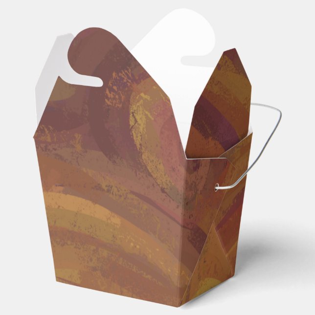 Caixinha De Lembrancinhas Chocolate Carmel Swirl (Aberto)