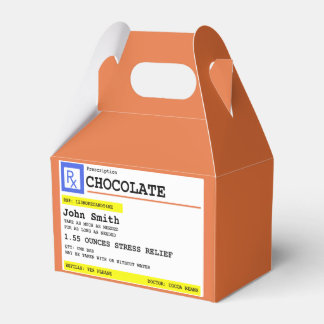 Caixinha De Lembrancinhas Chocolate RX de Prescrição Personalizado