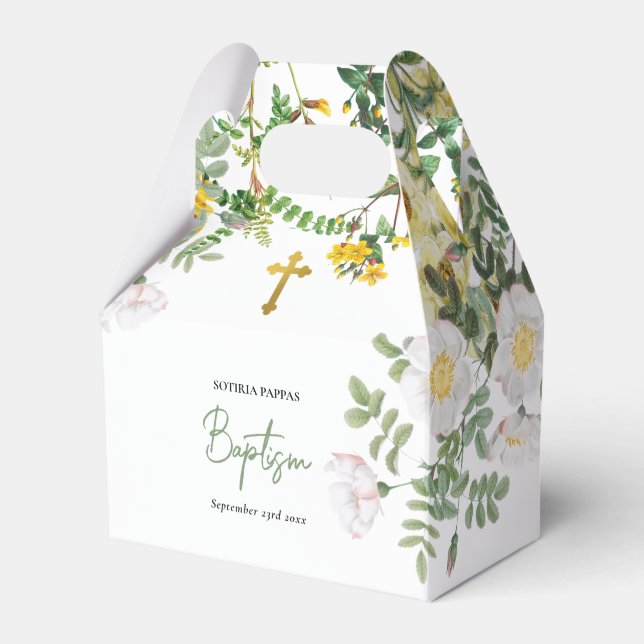 Caixinha De Lembrancinhas Christening Baptism Favor Boy Girl (Frente)