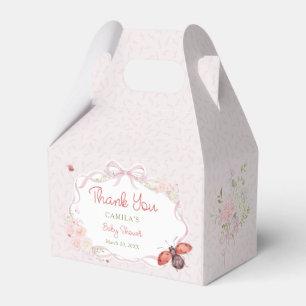 Caixinha De Lembrancinhas Chuva de Amor Floral Menina Baby Shower