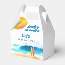 Chuva de Amor Surf Beach Aquarela Baby Shower