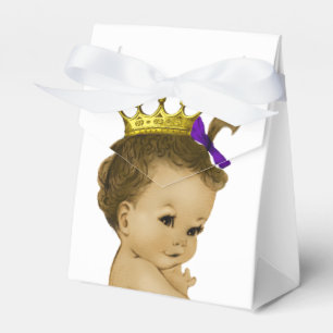 Caixinha De Lembrancinhas Chuva de Bebê Princesa Roxa Étnica