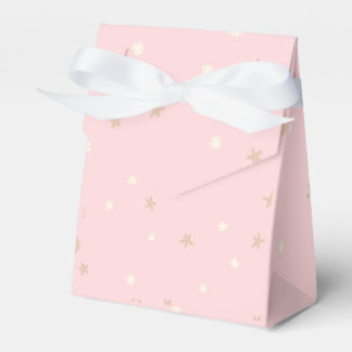Caixinha De Lembrancinhas Chuva de Estrelas Boho Rosa Baby Shower