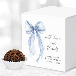 Caixinha De Lembrancinhas Chuva de Noiva Arco Azul Coquete em Aquarela