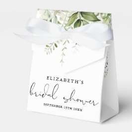 Caixinha De Lembrancinhas Chuva de Noiva Floral Verdant Script