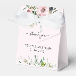 Caixinha De Lembrancinhas Chuva de Noiva Floral Verde Rosa Bege